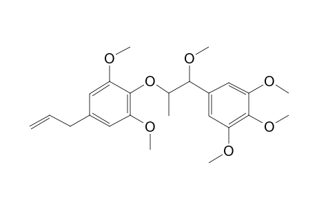 5-Allyl-1,3-dimethoxy-2-((1-methoxy-1-(3,4,5-trimethoxyphenyl)propan-2-yl)oxy)benzene