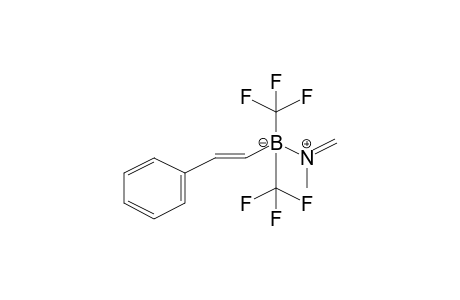 Methylmethyleneaminato styrylbis(trifluoromethyl)borinate