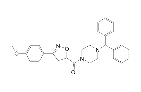 Piperazine, 1-[[4,5-dihydro-3-(4-methoxyphenyl)-5-isoxazolyl]carbonyl]-4-(diphenylmethyl)-