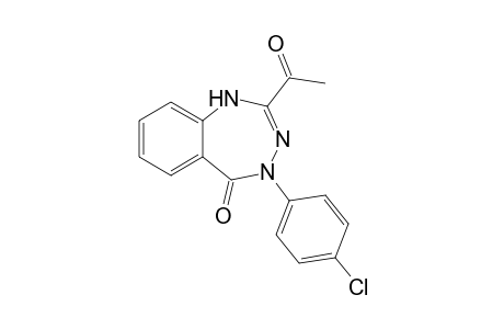 2-ACETYL-4-(4-CHLOROPHENYL)-1,4-DIHYDRO-1H-1,3,4-BENZOTRIAZEPIN-5-ONE