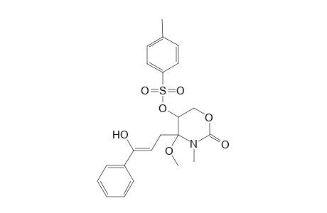 (5RS,6RS)-1-Methyl-3-oxa-5-tosyloxy-6-(1'-hydroxycinnamyl)-6-methoxy-2-piperidinone