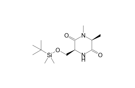 (3S,6S)-3-[[tert-butyl(dimethyl)silyl]oxymethyl]-1,6-dimethyl-piperazine-2,5-quinone