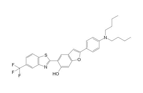 2-[4-(dibutylamino)phenyl]-5-[5-(trifluoromethyl)-1,3-benzothiazol-2-yl]benzofuran-6-ol