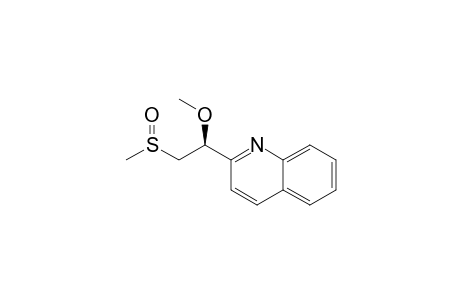 2-(METHYLSULFINYL)-1-METHOXY-1-(2-QUINOLYL)-ETHANE