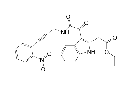 Ethyl 3-[[N-[(2'-nitrophenyl)propargyl]amino]glyoxylyl]indole-2-acetate