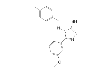 5-(3-methoxyphenyl)-4-{[(E)-(4-methylphenyl)methylidene]amino}-4H-1,2,4-triazole-3-thiol
