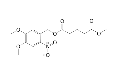 Glutaric acid O5-(4,5-dimethoxy-2-nitro-benzyl) ester O1-methyl ester