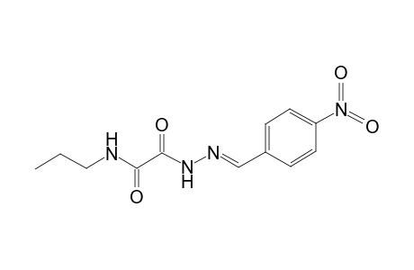 2-[(2E)-2-(4-Nitrobenzylidene)hydrazino]-2-oxo-n-propylacetamide