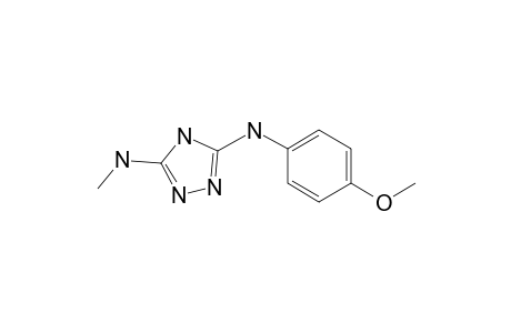 4H-1,2,4-triazole-3,5-diamine, N3-(4-methoxyphenyl)-N5-methyl-