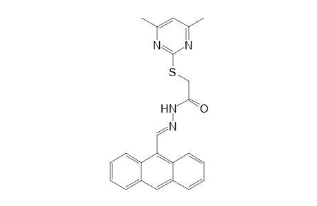 acetic acid, [(4,6-dimethyl-2-pyrimidinyl)thio]-, 2-[(E)-9-anthracenylmethylidene]hydrazide