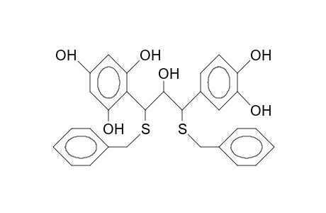 1,3-Bisbenzylthio-1-(3,4-dihydroxy-phenyl)-3-(2,4,6-trihydroxy-phenyl)-2-propanol