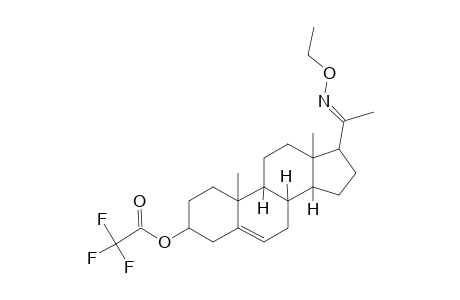 5-Pregnen-3.beta.-ol-20-one, trifluoroacetate, o-ethyloxime