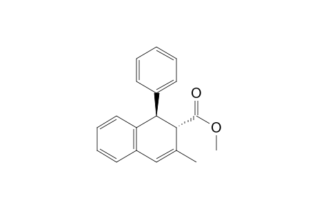 2-Naphthalenecarboxylic acid, 1,2-dihydro-3-methyl-1-phenyl-, methyl ester, trans-