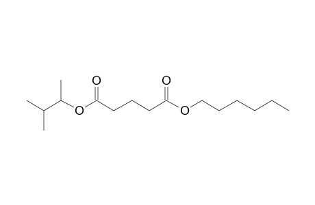 Glutaric acid, hexyl 3-methylbut-2-yl ester