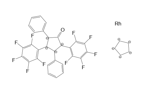 Rhodium, [2,4-bis(pentafluorophenyl)-3,5-diphenyl-2,4-cyclopentadien-1-one]-.pi.-cyclopentadienyl