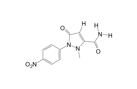 2-methyl-1-(p-nitrophenyl)-5-oxo-3-pyrazoline-3-carboxamide