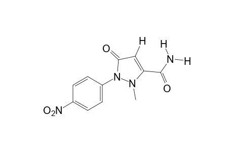 2-methyl-1-(p-nitrophenyl)-5-oxo-3-pyrazoline-3-carboxamide