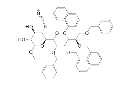 D-Glycero-D-galacto-.alpha.-D-gluco-undecopyranoside, methyl 4-azido-4-deoxy-6,7,8,9,10,11-hexakis-o-(phenylmethyl)-