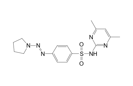 benzenesulfonamide, N-(4,6-dimethyl-2-pyrimidinyl)-4-[(E)-1-pyrrolidinylazo]-