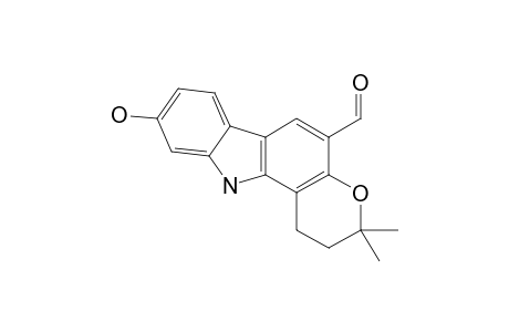 3,3-DIMETHYLPYRANO-[5,6A]-5-FORMYL-9-HYDROXY-1H,11H-CARBAZOLE