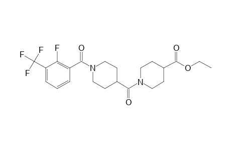 Isonipecotinoylisonipecotic acid, N'-(2-fluoro-3-trifluoromethylbenzoyl)-, ethyl ester