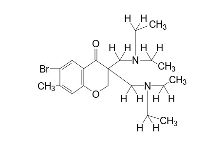 3,3-bis[(diethylamino)methyl]-6-bromo-7-methyl-4-chromanone