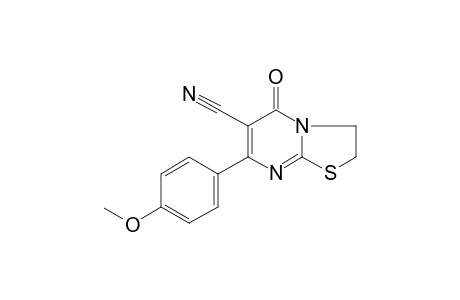 7-(4-Methoxyphenyl)-5-oxo-2,3-dihydro-5H-[1,3]thiazolo[3,2-a]pyrimidine-6-carbonitrile