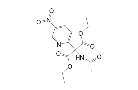 2-Acetamido-2-(5-nitro-2-pyridinyl)propanedioic acid diethyl ester