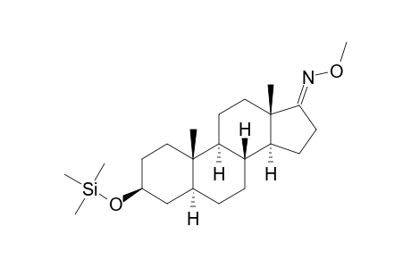 3.BETA.-[(TRIMETHYLSILYL)OXY]-5.ALPHA.-ANDROSTAN-17-ONE-17-(O-METHYLOXIME)