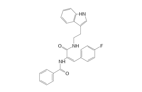 N-[(E)-2-(4-fluorophenyl)-1-({[2-(1H-indol-3-yl)ethyl]amino}carbonyl)ethenyl]benzamide