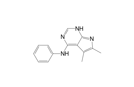 N-PHENYL-5,6-DIMETHYL-7H-PYRROLO-[2,3-D]-PYRIMIDINE-4-AMINE