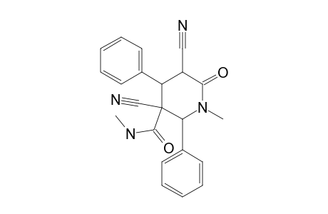 3,5-dicyano-6-keto-N,1-dimethyl-2,4-diphenyl-nipecotamide