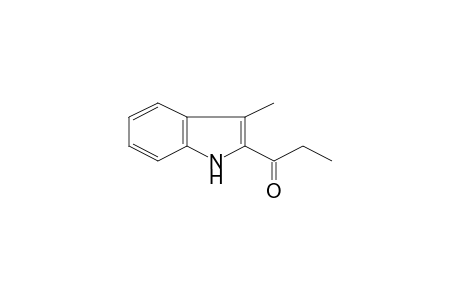 1H-Indole, 3-methyl-2-propanoyl-