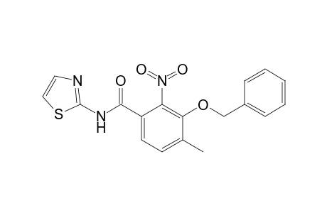 N-(2-thiazolyl)-2-nitro-3-benzyloxy-4-methylbenzamide