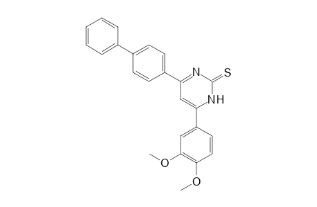 4-([1,1'-biphenyl]-4-yl)-6-(3,4-dimethoxyphenyl)pyrimidine-2(1H)-thione