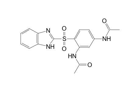 N-[3-acetamido-4-(1H-benzimidazol-2-ylsulfonyl)phenyl]acetamide