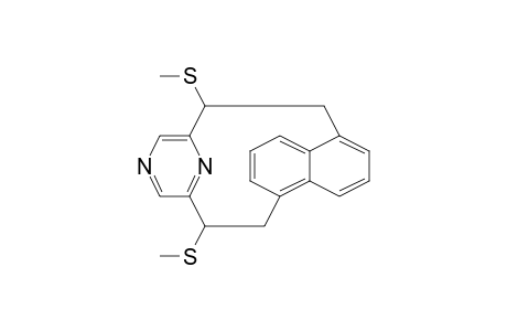 [2](1,5)Naphthaleno[2](2,6)pyrazinophane, 1,12-bis(methylthio)-