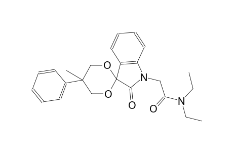 N,N-diethyl-2-(5-methyl-2'-oxo-5-phenylspiro[[1,3]dioxane-2,3'-indolin]-1'-yl)acetamide