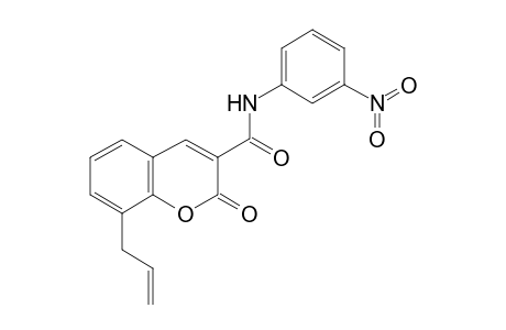 8-Allyl-2-keto-N-(3-nitrophenyl)chromene-3-carboxamide