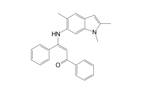 (Z)-1,3-Diphenyl-3-(1,2,5-trimethyl-1H-indol-6-yl)aminopent-2-en-1-one