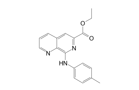 ethyl 8-[(4-methylphenyl)amino]-1,7-naphthyridine-6-carboxylate