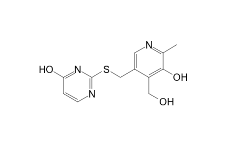 2-{{[5-hydroxy-4-(hydroxymethyl)-6-methyl-3-pyridyl]methyl]thio}-4-pyrimidinol