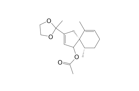 (5R*,10S*)-1-Acetoxyl-3-(2-methyl-1,3-dioxolan-2-yl)-6,10-dimethylspiro[4.5]deca-2,6-diene