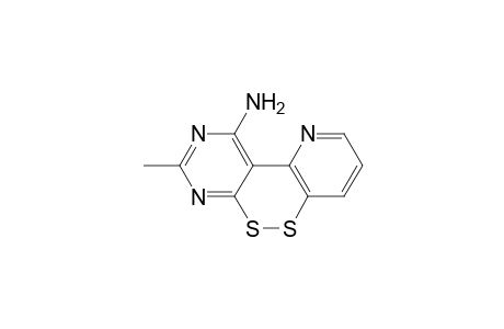 Pyrido[2',3':5,6][1,2]dithiino[3,4-d]pyrimidin-10-amine, 8-methyl-
