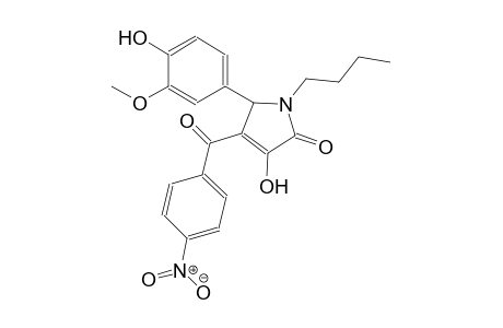 1-butyl-3-hydroxy-5-(4-hydroxy-3-methoxyphenyl)-4-(4-nitrobenzoyl)-1,5-dihydro-2H-pyrrol-2-one