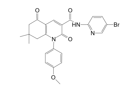 3-quinolinecarboxamide, N-(5-bromo-2-pyridinyl)-1,2,5,6,7,8-hexahydro-1-(4-methoxyphenyl)-7,7-dimethyl-2,5-dioxo-