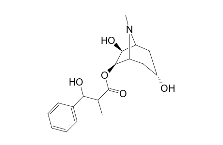 3.alpha.-Hydroxy-6.beta.-(3'-hydroxy-2'-methyl-3'-phenylpropionyloxy)-7.beta.-hydroxytropane