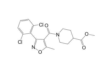 Methyl 1-{[3-(2,6-dichlorophenyl)-5-methyl-4-isoxazolyl]carbonyl}-4-piperidinecarboxylate