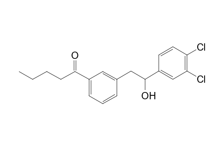 1-{3-[2-(3,4-Dichlorophenyl)-2-hydroxyethyl]phenyl}pentan-1-one