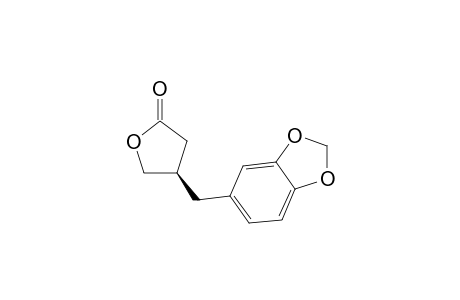 1-{[(2'-Oxo(tetrahydro)furan-3'-yl]methyl}-3,4-(methylene-1,3-dioxy)benzene